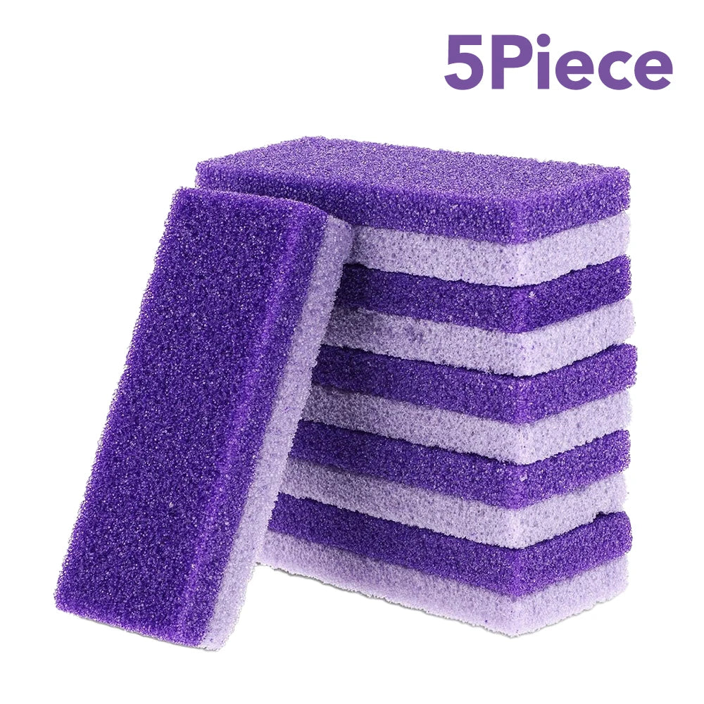 5/10PCS Foot Pumice Stone Foot File Callus Dead Skin Remover Foot Heel Scrubber Smooth Feet In Seconds Pedicure Exfoliator Tool Peaceful Pleasures Health and Wellness 5Piece