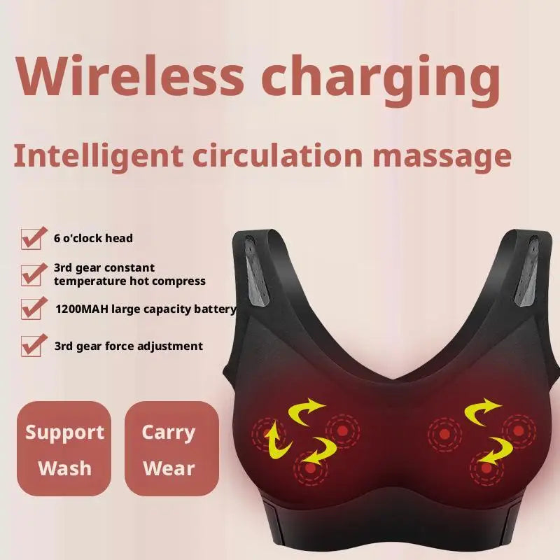 Underwear Massager Electric Breast Enhancement Bra Wireless Massager Underwear Breast Augmentation Lazy Breast Enhancement Peaceful Pleasures Health and Wellness