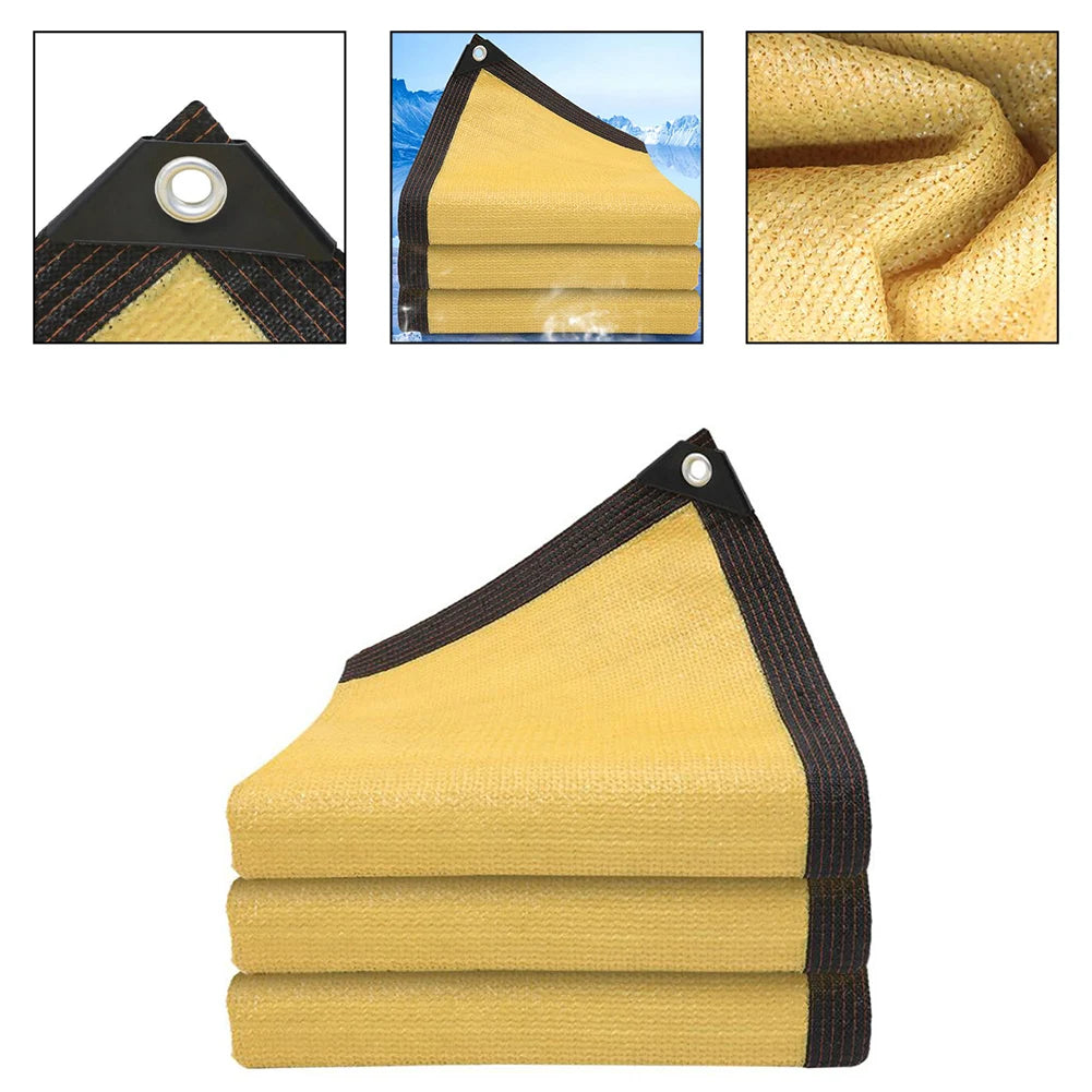 Sunshade Sail Polyester Encrypted Sunscreen Net Thickened UV Block
