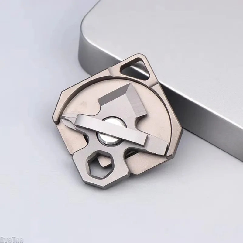 Titanium Alloy EDC Mini Multi-Tool | Keychain Screwdriver & Wrench