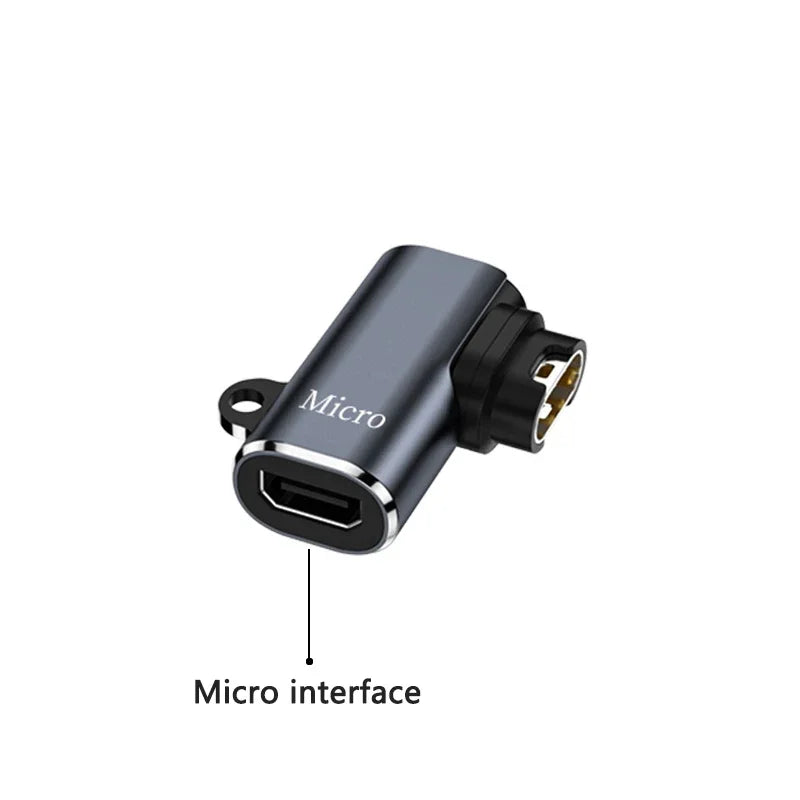 Type C/Micro/IOS USB to 4pin Charger Adapter Connector for Garmin Fenix 7/6/5/7X/6X/5X/ Venu 2 plus Watch Charging Converter Peaceful Pleasures Health and Wellness T2