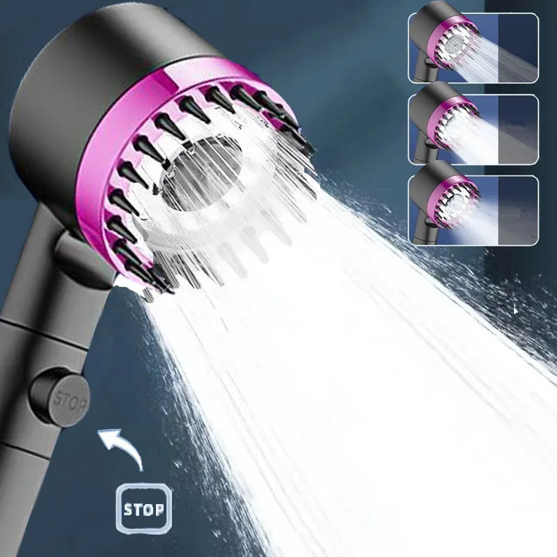 4-Mode Filtered Showerhead with Massage & PP Cotton Filter
