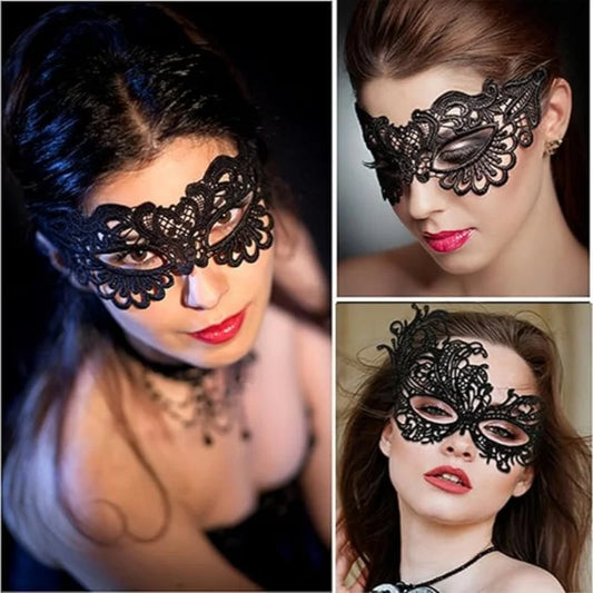 Women's Lace Masquerade Mask | Halloween Costume Party
