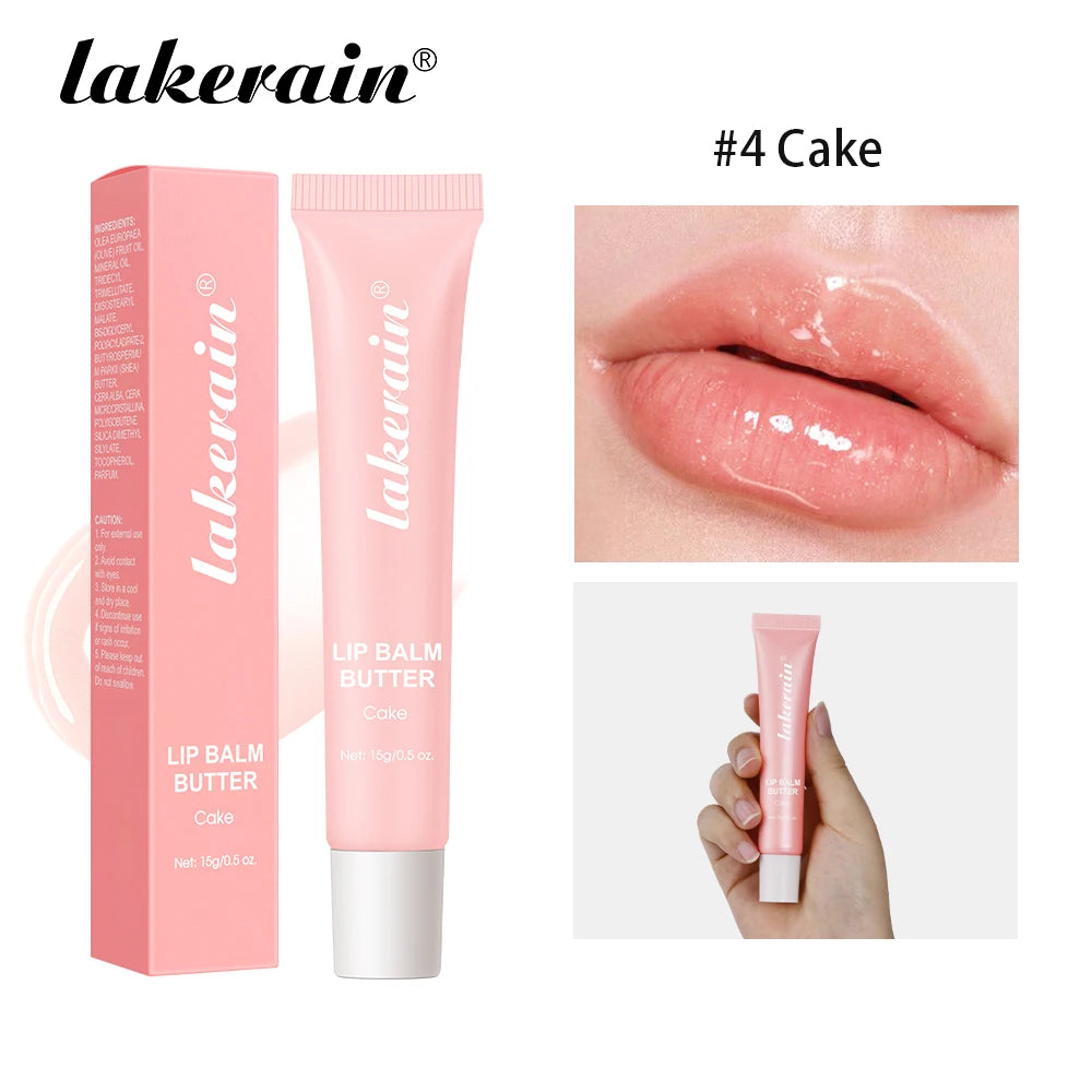 Butter Lip Balm Moisturizing Lip Gloss Oil Long Lasting Nourishes Smoothing Deep Hydration Daily Care Butter Lip Balm Makeup Peaceful Pleasures Health and Wellness Cake