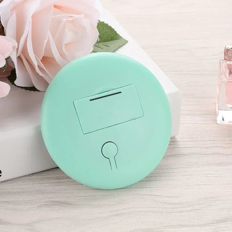 Portable Mini LED Makeup Mirror | 12 LEDs, Rechargeable, HD