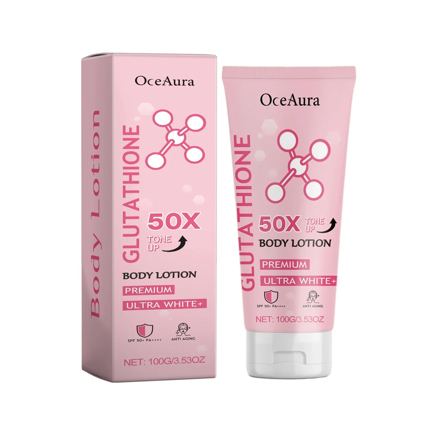 OceAura Glutathione Brightening Body Lotion – Even Skin Tone