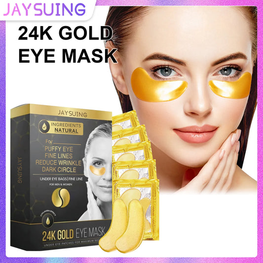24k Gold Collagen Eye Patches Reduce Fine Lines Eliminate Puffiness And Dark Circles Tighten And Firm The Delicate Eye Area Peaceful Pleasures Health and Wellness