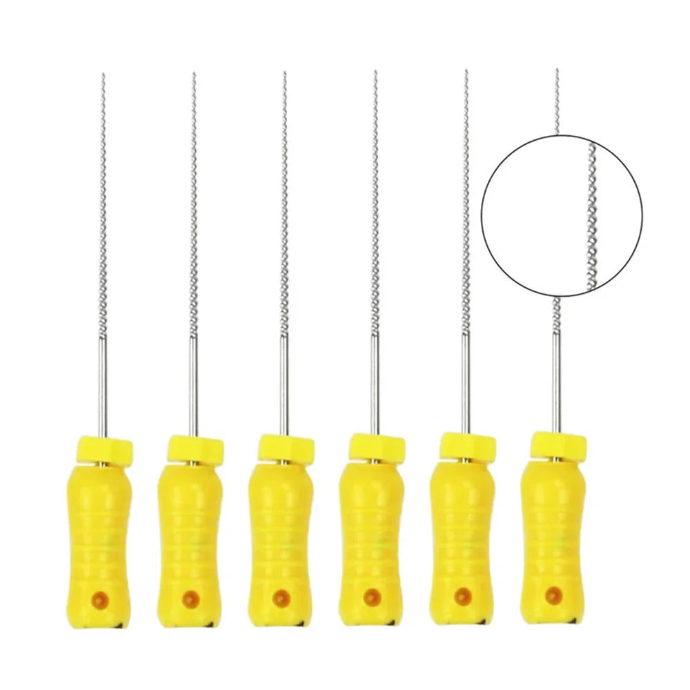 Dental K-Files 6pcs | Stainless Steel Root Canal Hand Files