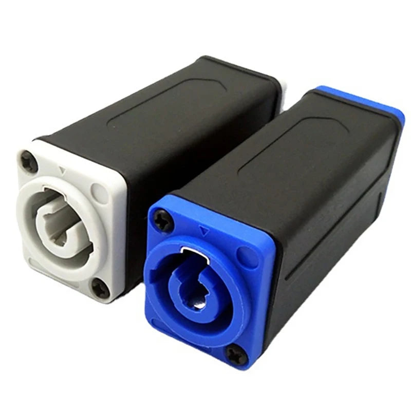 New 1Pc LED PowerCon AC Coupler Adapter Extender Connector Speakon Panel Mount Straight Adapter Blue White Peaceful Pleasures Health and Wellness