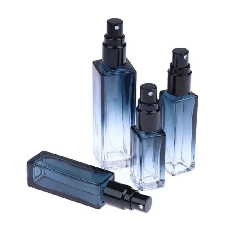 Perfume Spray Bottle Gradient Blue Travel Cosmetic Refillable