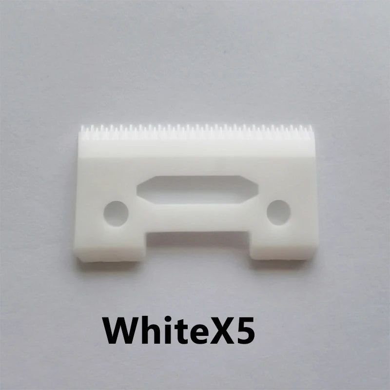 1/3/5Pcs Ceramic Clipper Blades Professional Head Replacement Barber Accessories Solid Color/Camouflage Color Ceramic Blade Peaceful Pleasures Health and Wellness 110-WhiteX5