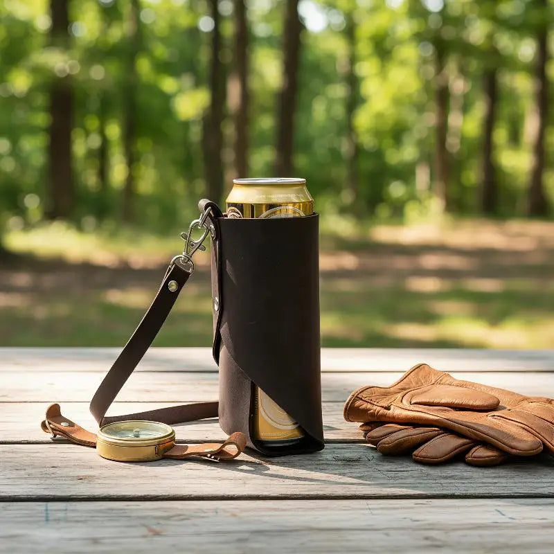 PU Leather Water Bottle Holder with Belt Clip | Hands-Free Carry