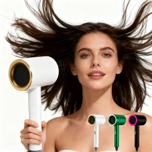Home Use High Power Hair Dryer with Cold And Hot Air Blue Light Negative Ion Student Dormitory Hair Blower No Damage to Hair Peaceful Pleasures Health and Wellness