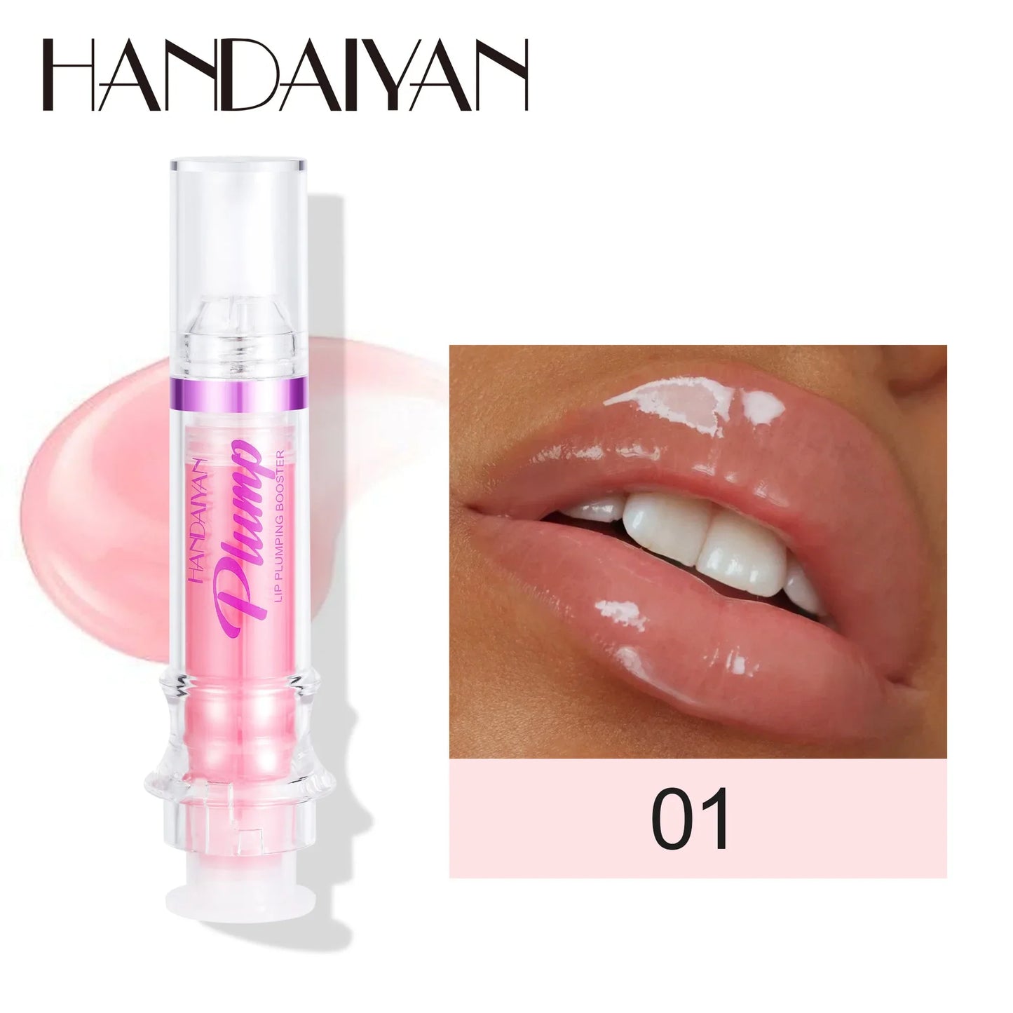 HANDAYAN 6-Color Lip Plumping Gloss – Honey Oil & Vitamin E Set