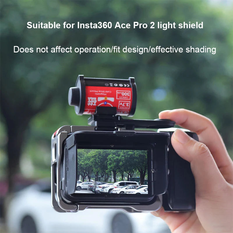 Sunshade For insta360 Ace Pro 2 Sunshade Sun Hood Screen Protector Cover Shell Camera Accessories Wear Resistance And Durability Peaceful Pleasures Health and Wellness