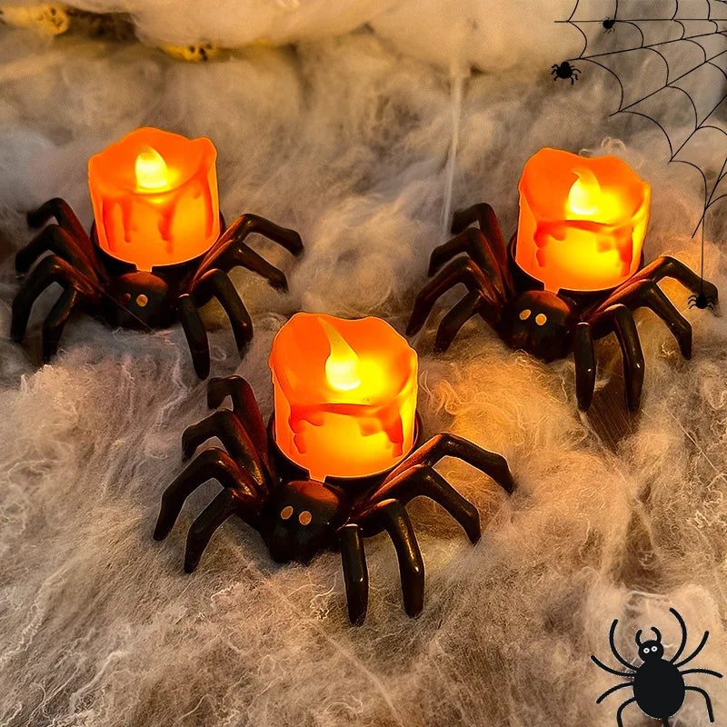 Spider LED Candle Light | Halloween Horror Party Decoration