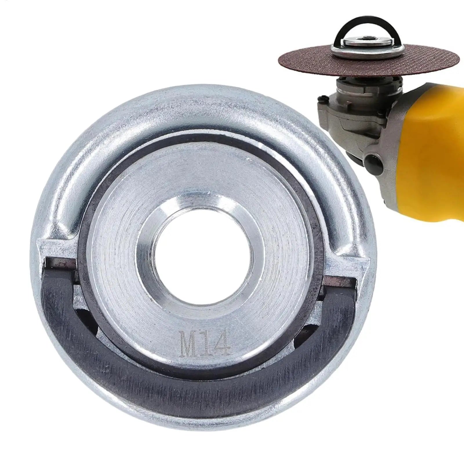Quick-Change Flange Nut M10/M14/ 5/8-11 Heavy-Duty Locking Nut For Angle Grinder, Secure Disc Clamping, Metal & Woodworking Tool Peaceful Pleasures Health and Wellness