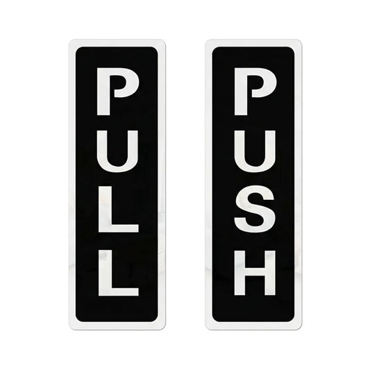 3D Acrylic Push Pull Door Sign Sticker | Self-Adhesive Door Sign Sticker Oasis Select 4