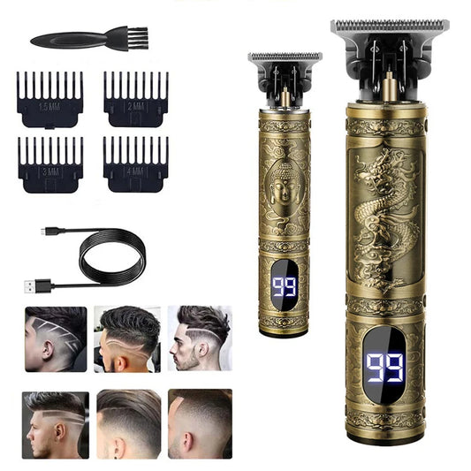 Vintage T9 Rechargeable Hair Clipper & Trimmer for Men Hair Clipper Trimmer Peaceful Pleasures Health and Wellness