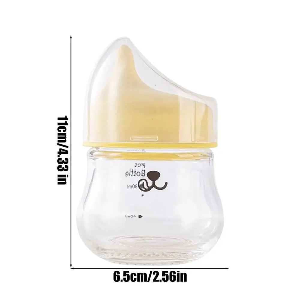 Puppy Bottles For Nursing Portable Anti-Choking Pet Feeder Kitten Nursing Bottle Pet Feeder For Cat Bunny Squirrel Chinchilla Peaceful Pleasures Health and Wellness white China Mainland