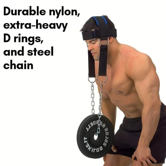 Heavy Duty Weighted Neck Cap – Adjustable Neck Training Harness Neck Training Harness Peaceful Pleasures Health and Wellness