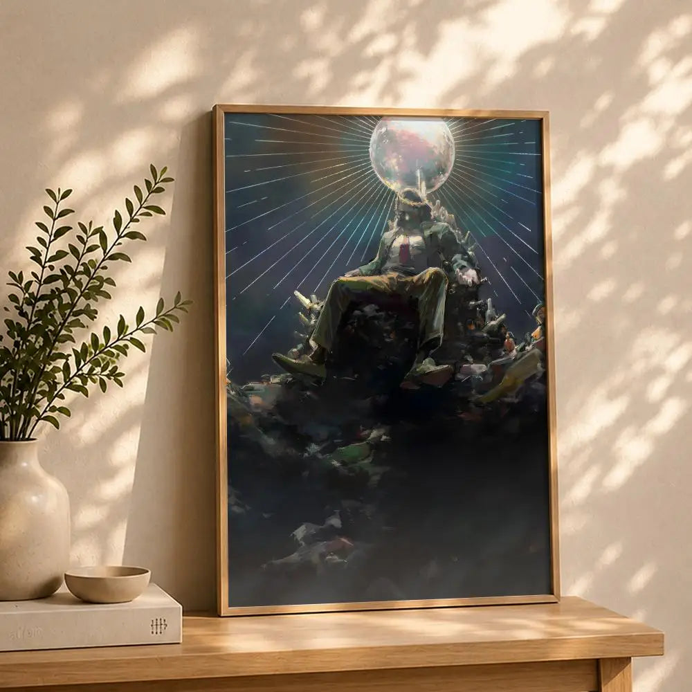 Game D-Disco ElysiumS Poster HD Self Adhesive Waterproof Wall Art Ideal for Home Office Dorm Bedroom Great Gift Peaceful Pleasures Health and Wellness White9 50X70cmNoframe