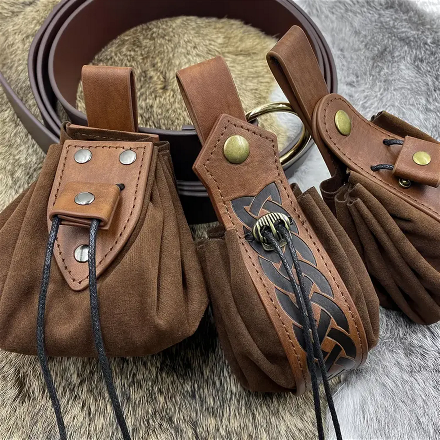 Medieval Retro Waist Bag Viking Hanging Belt Coin Purse Knight Fanny