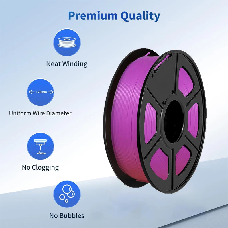 Glow in the Dark PLA Filament 1.75mm 250g – ±0.03mm Accuracy
