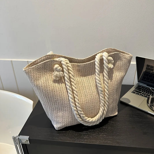 Large Capacity Beach Vacation Bag, Pastoral Style, Simple Design Summer Vacation Handbag 28 reviews 4.9 All reviews are from ve Peaceful Pleasures Health and Wellness
