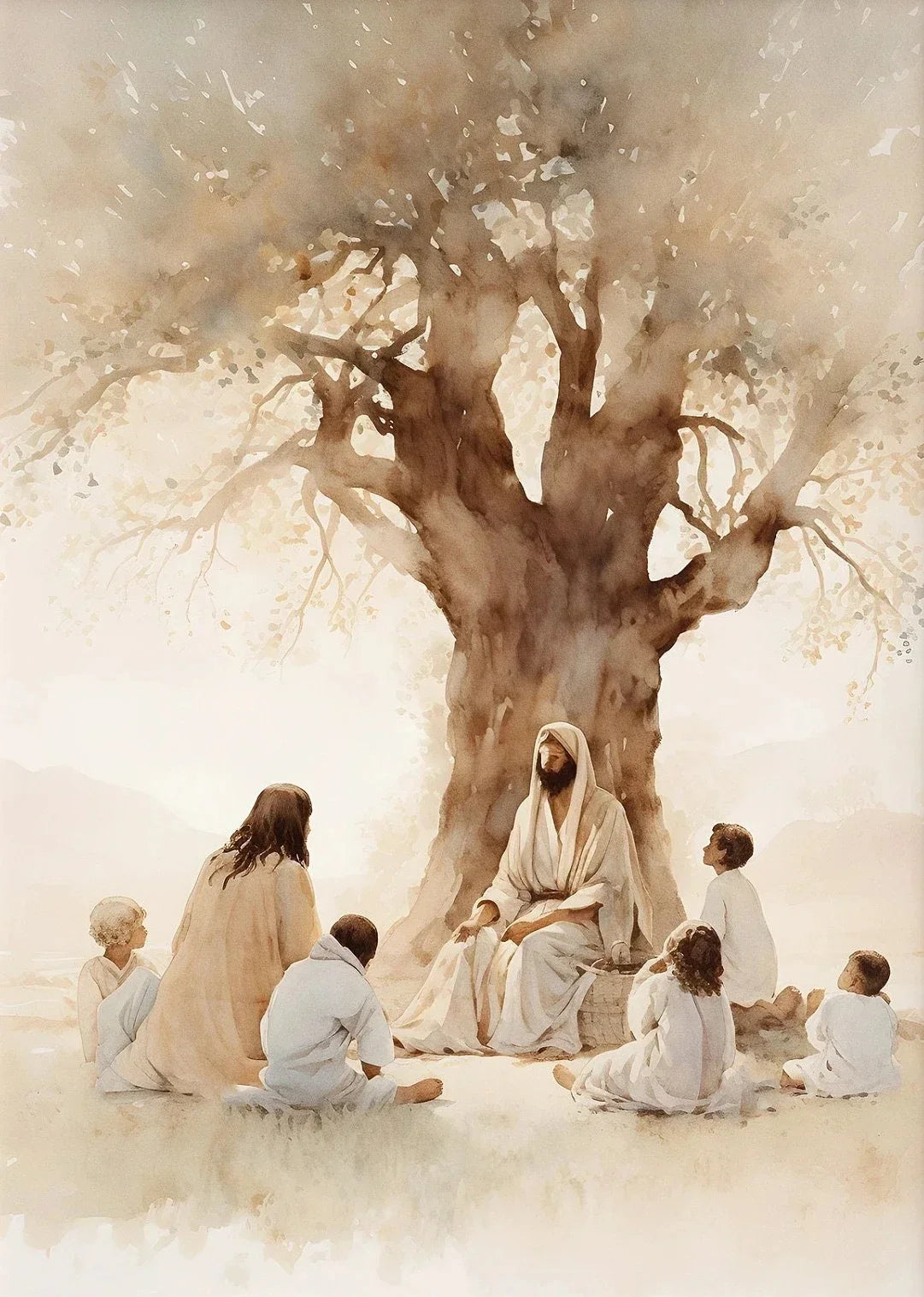 Jesus Walking on Water Canvas Wall Art | Biblical Home Decor