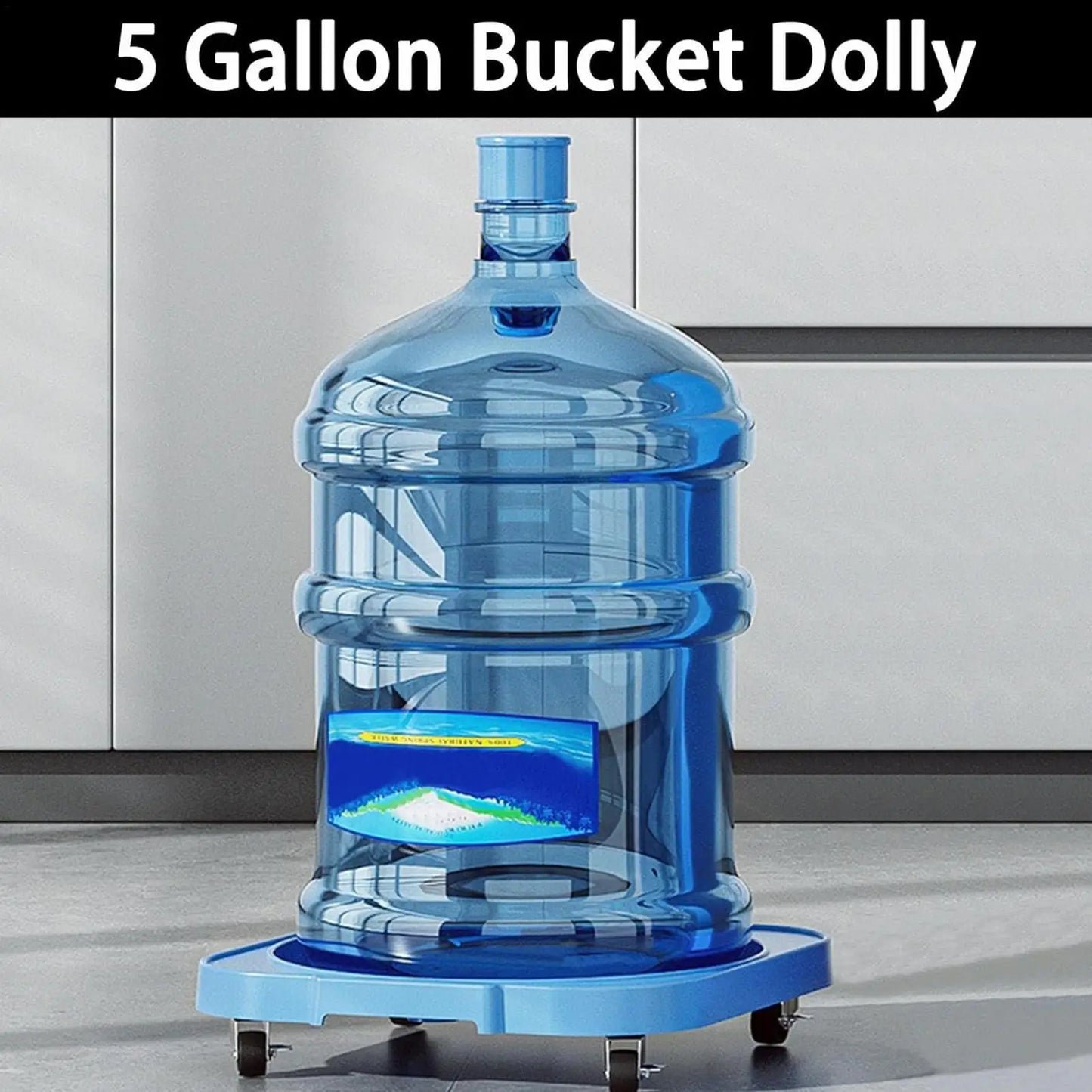 5 Gallon Bucket Wheel Base 360-Degree Swivel Casters With Brake Heavy Duty Rolling Stand For Flower Pot, Indoor Outdoor Home Peaceful Pleasures Health and Wellness