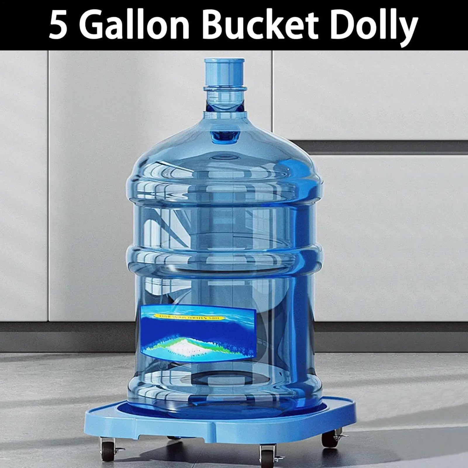 5 Gallon Bucket Wheel Base 360-Degree Swivel Casters With Brake Heavy Duty Rolling Stand For Flower Pot, Indoor Outdoor Home Peaceful Pleasures Health and Wellness