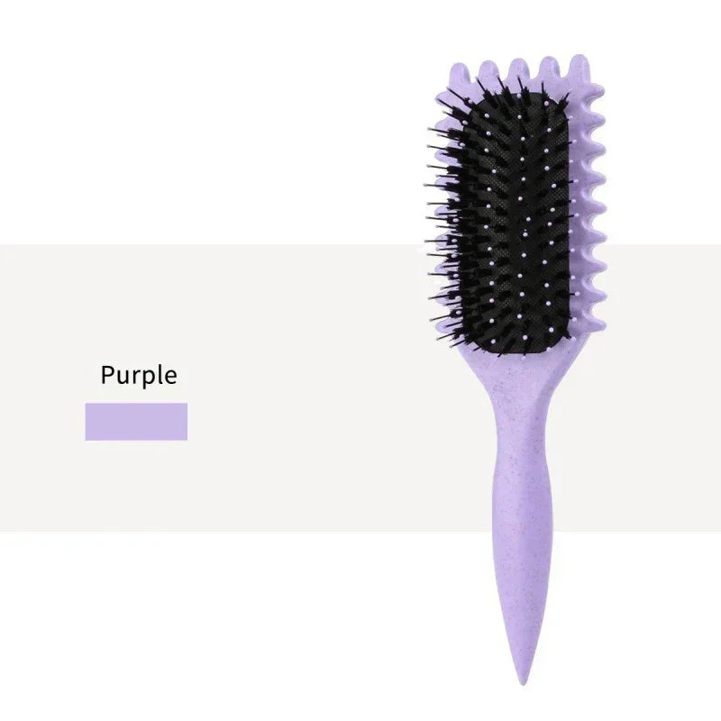 Curling Hair Styling Brush for Men & Women – Salon Quality Peaceful Pleasures Health and Wellness PURPLE
