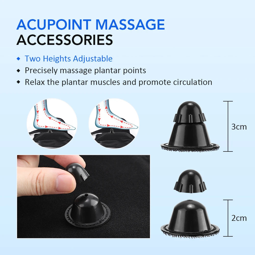 Cordless Vibration Foot Massager for Circulation Plantar Fasciitis Relief Muscle Relaxation Air Compression Foot Massage Pad Peaceful Pleasures Health and Wellness