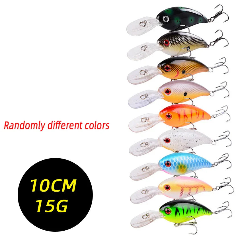 Mini Crank Fishing Lure Set 10cm 15g – Swimbait Wobble 3/5/8 PCS