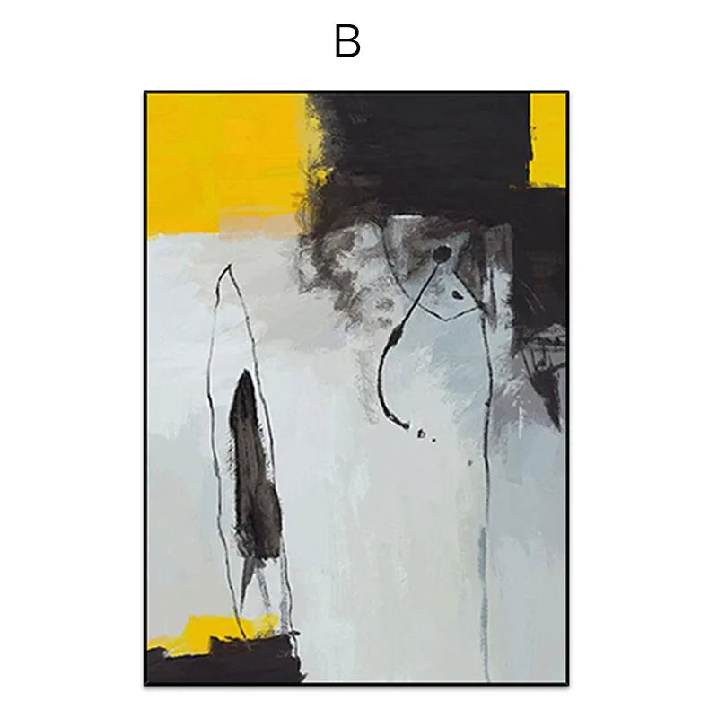 Handmade Abstract Oil Painting – Large Modern Canvas Wall Art Abstract Canvas Painting Peaceful Pleasures Health and Wellness B 80x60cm