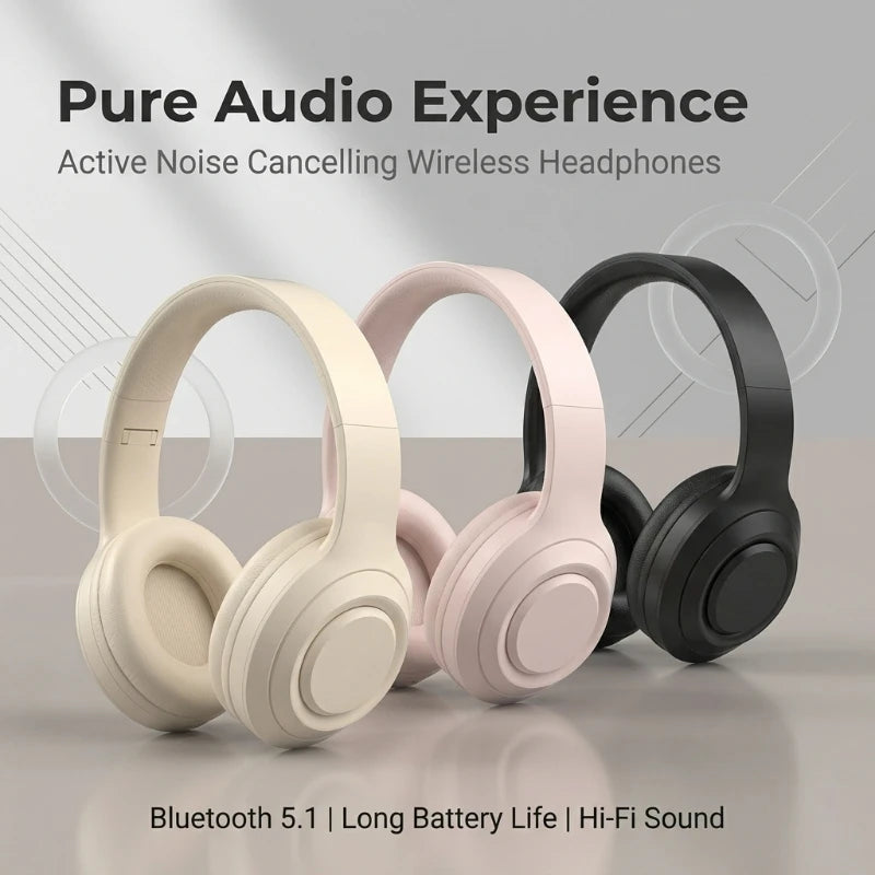 M5 Over Ear HIFI Stereo Headsets Wireless Bluetooth 5.3 Headphones Sports Gaming Earphones Support TF/AUX noise reduction Peaceful Pleasures Health and Wellness