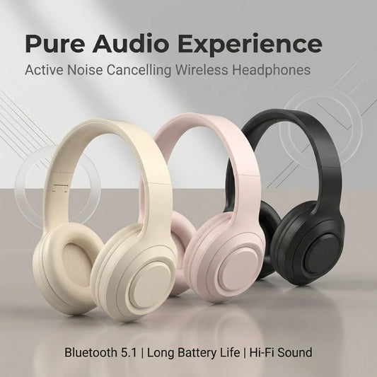 M5 Over Ear HIFI Stereo Headsets Wireless Bluetooth 5.3 Headphones Sports Gaming Earphones Support TF/AUX noise reduction Peaceful Pleasures Health and Wellness