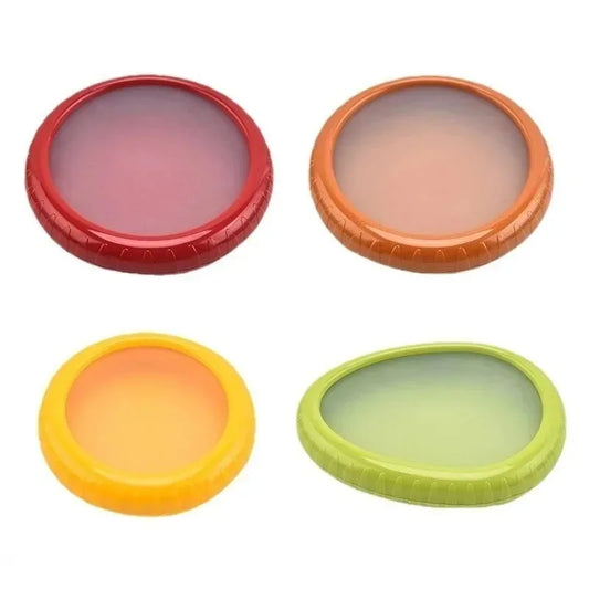 4Fresh Fruit Storage Box, Fruit Saver Containers,Fruit Storage Containers,Reusable Silicone Food Savers Fridge Storage Boxes Peaceful Pleasures Health and Wellness