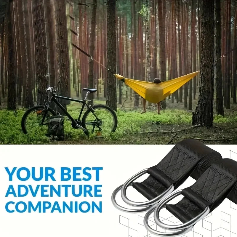 Outdoor Swing Hammock Set 2pcs with Safety Belt & Carry Bag