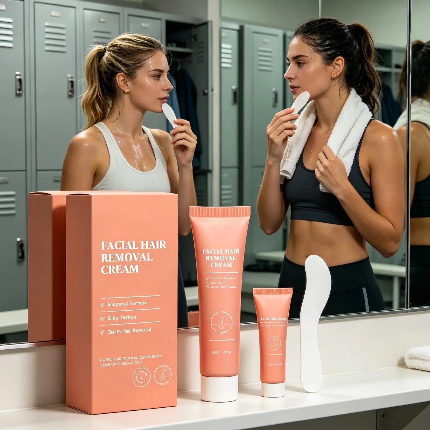 Facial Hair Removal Cream & Soothing Repair Kit | Women