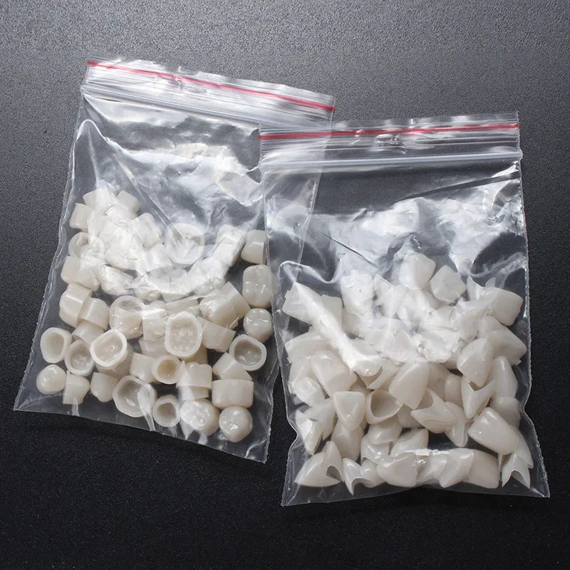 60pcs Resin Teeth Dentistry Dental Temporary Crown Material for Anterior & Molar Teeth Protecting Oral Care Whitening Stable Peaceful Pleasures Health and Wellness