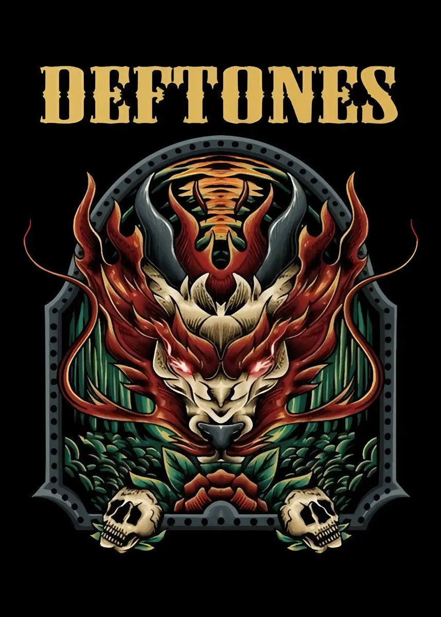 Deftones Canvas Wall Art Poster – Rock Band Music Home Decor