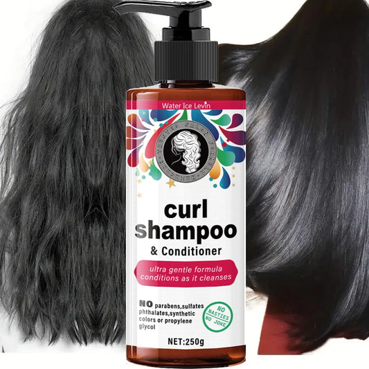 Curly Hair Shampoo & Conditioner | Glycerin Moisturizing 250g Curl Shampoo & Conditioner Peaceful Pleasures Health and Wellness