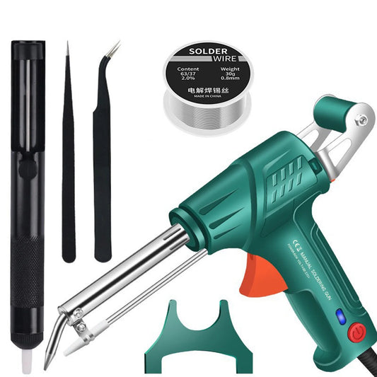 Electric Soldering Iron Gun Machine Internal Heating Soldering Iron Automatically Send Tin Gun Soldering Welding Repair Tool Peaceful Pleasures Health and Wellness