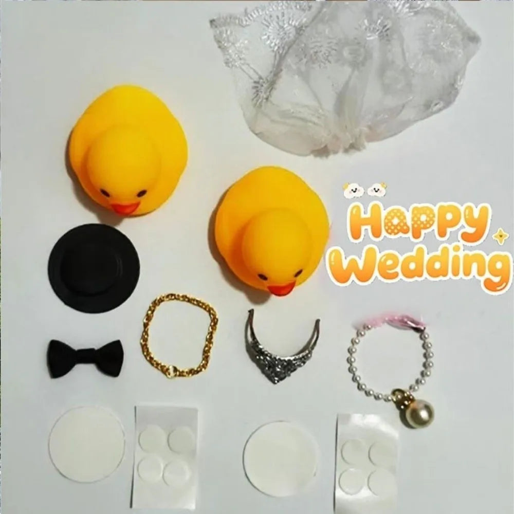 Bride & Groom Duck Ornament Set | Wedding Favors & Decor