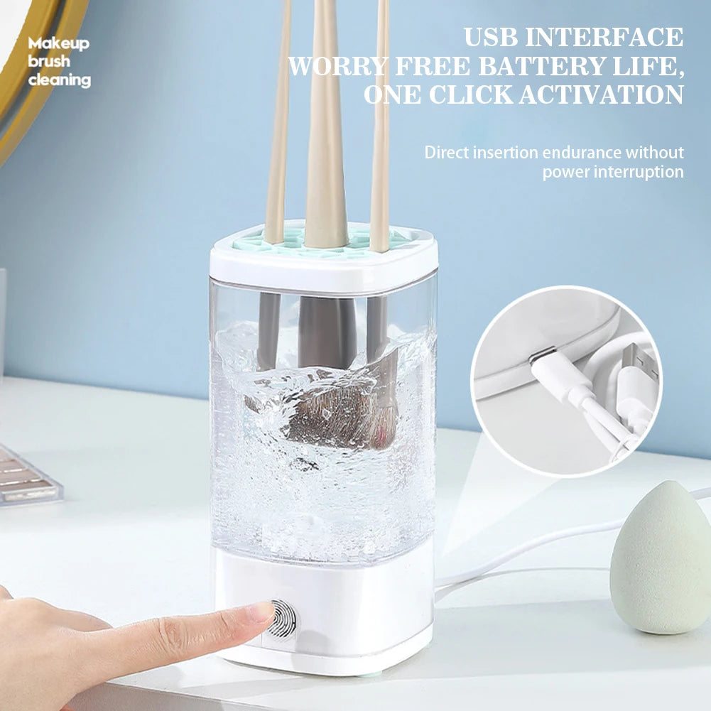 Electric Automatic Makeup Brush Cleaner & Dryer Machine