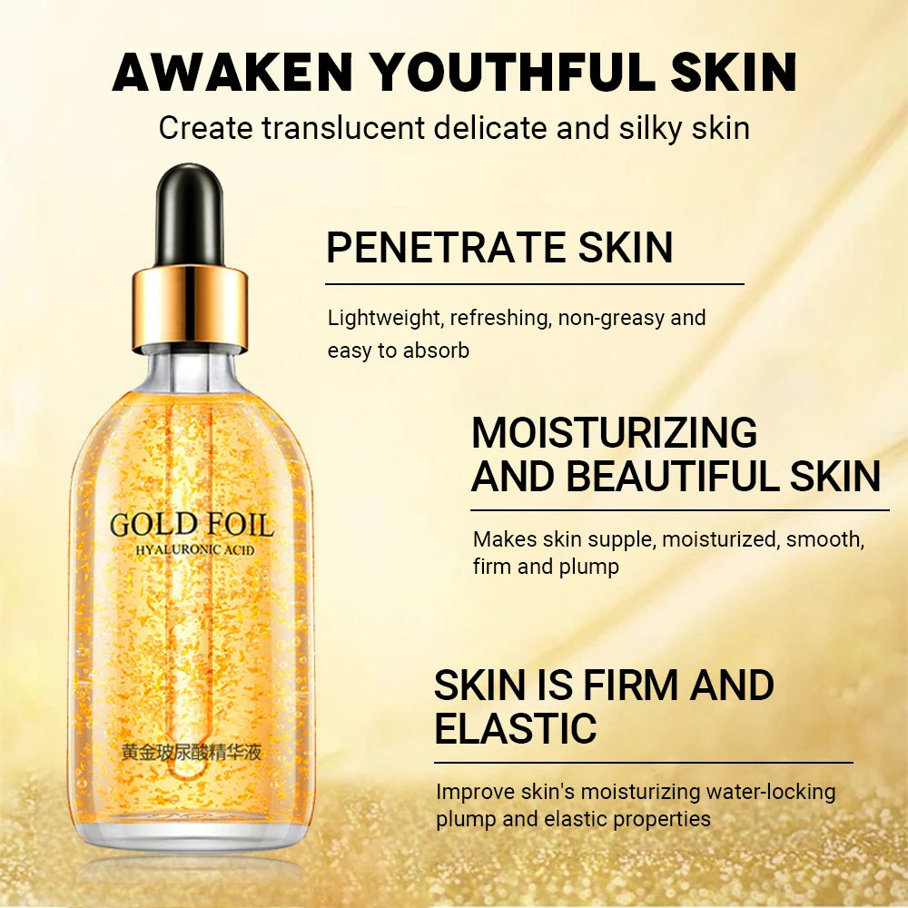 24K Gold Hyaluronic Acid Face Serum Anti-Aging 100ml