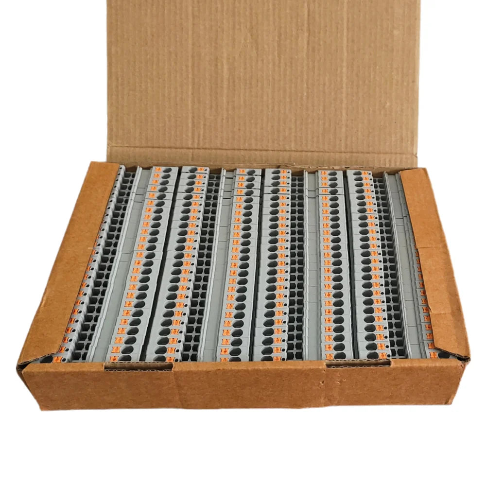 PT4 Push-in Din Rail Terminal PT-4 4mm² Cable Connector Electrical Connect Din Rail Screwless Terminal Block Peaceful Pleasures Health and Wellness 100PCS