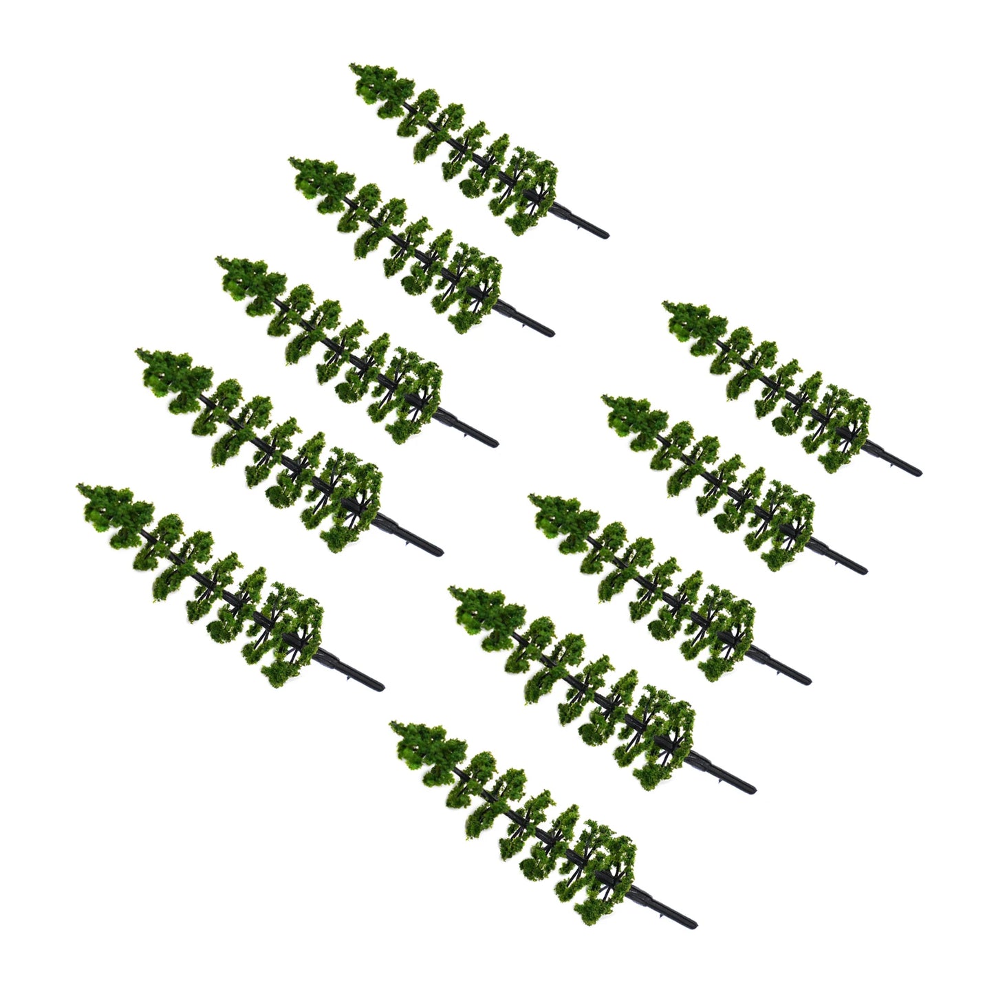 10 Pine Tree Model Green Scale Railway Layout Miniature Sand Table